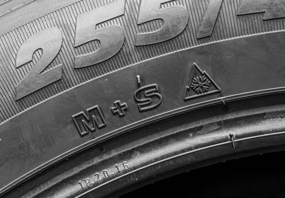 Oznaczenie M+S na oponie